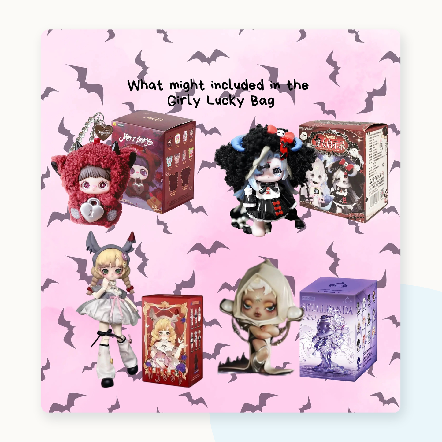 Cursed Cutie Dark Blindbox Gift Lucky Bag - detail