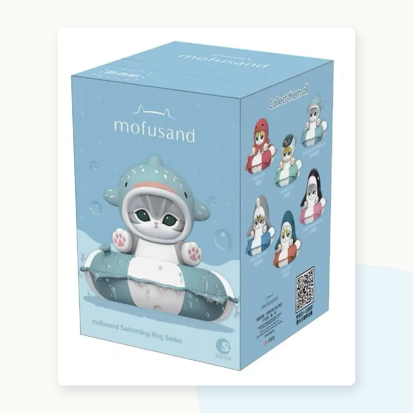 Mofusand Swimming Ring Series Figure Stationery Stamp Blindbox - detail