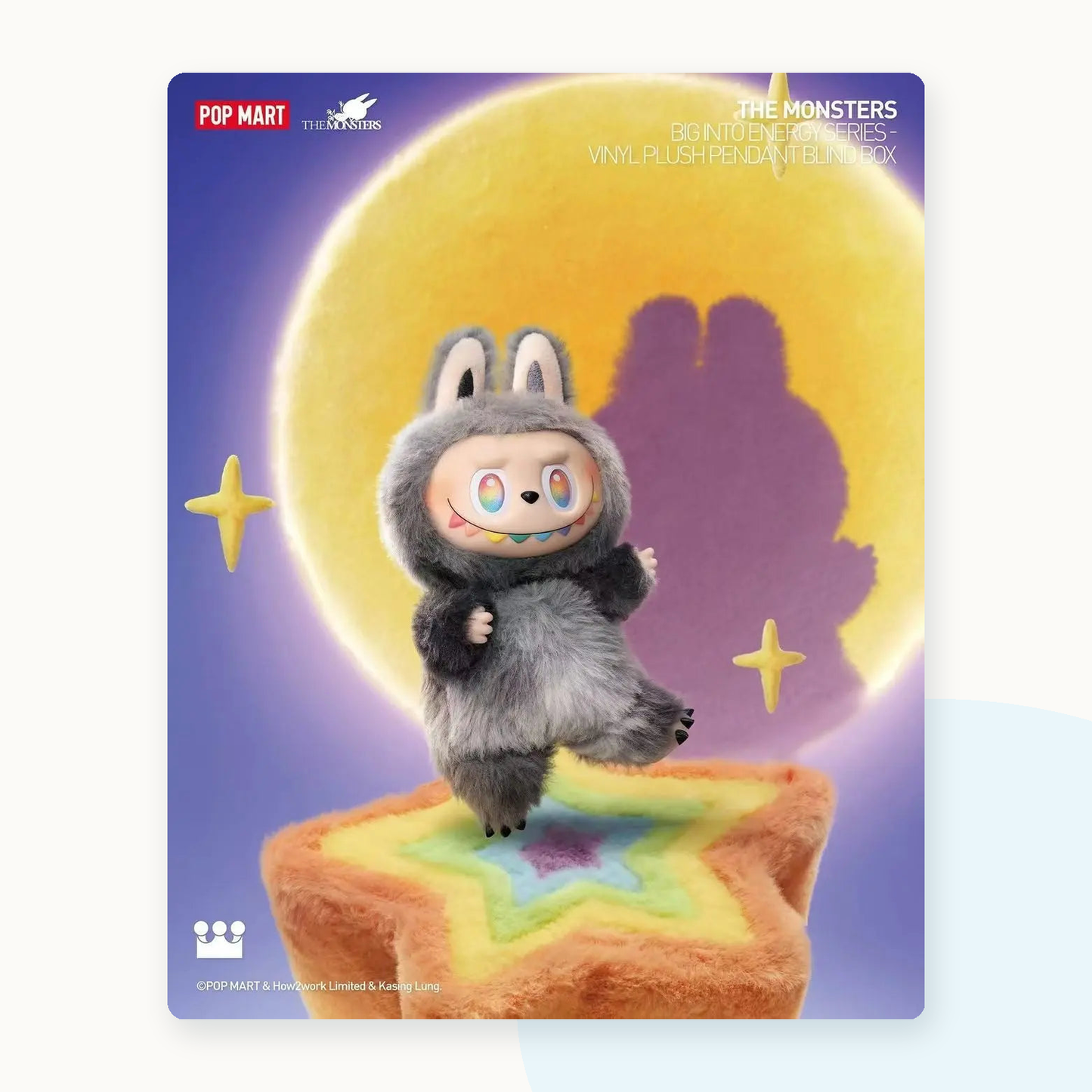 POP MART Labubu The Monsters Big into Energy Vinyl Plush Blind Box - detail