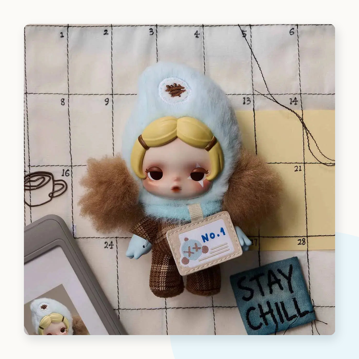 POP MART SKULLPANDA Off Mode Series Plush Pendant Blindbox - detail