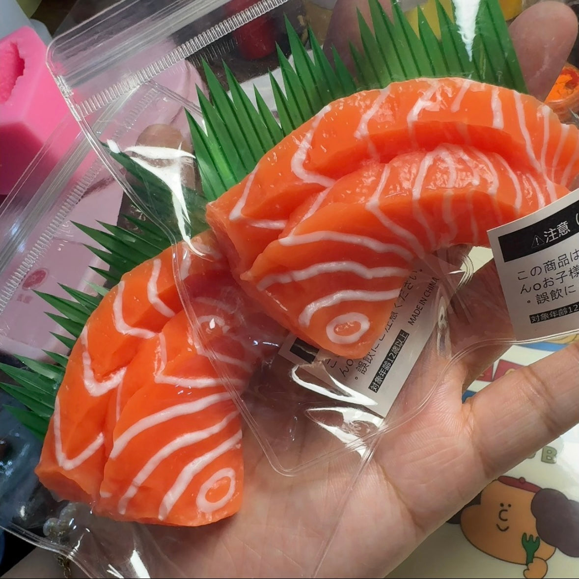 Handmade Silicone Salmon Stress Relief Squishy Toy – product image 3