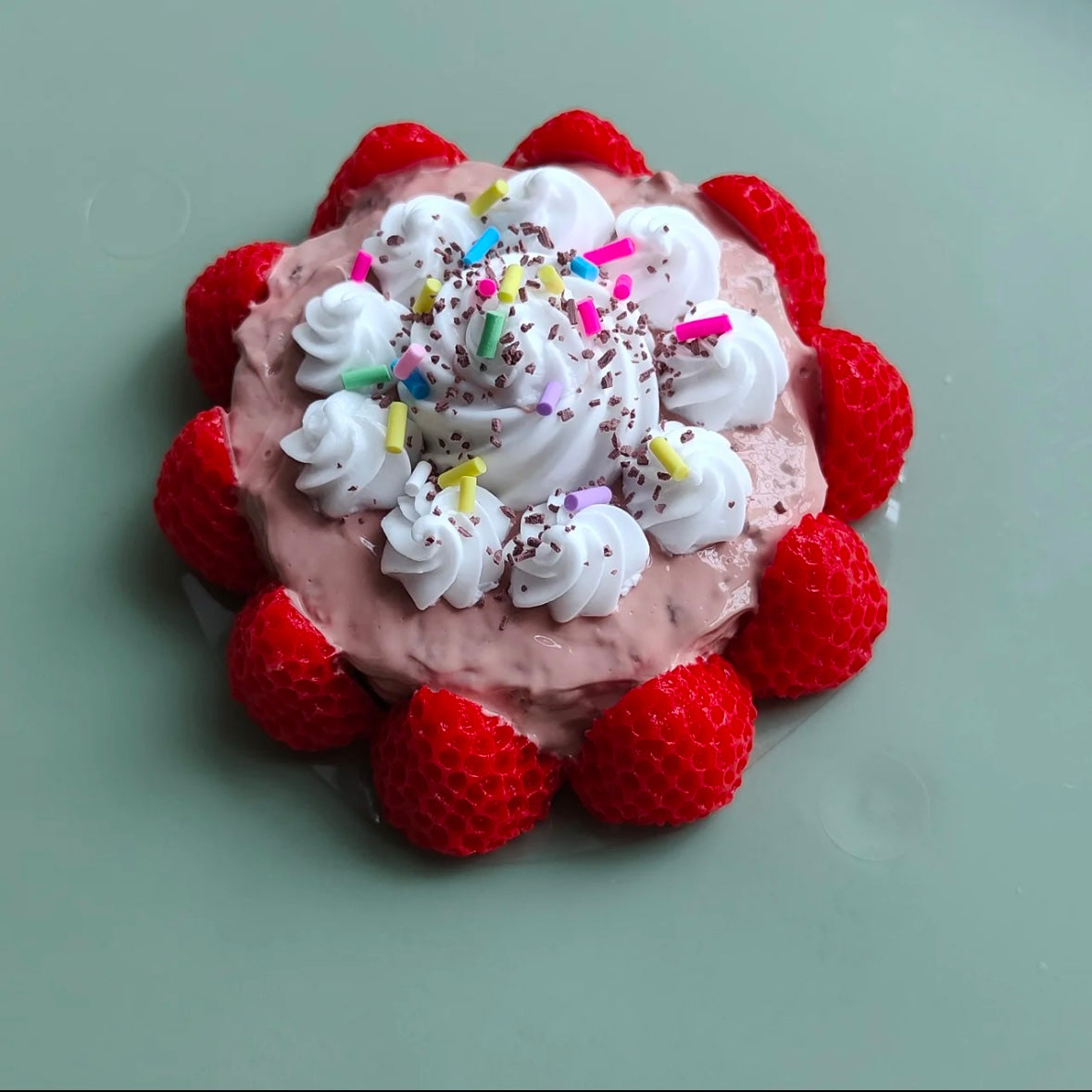 Handmade Silicone Dessert Stress Relief Squishy Toy — Square Cake - 240g / Round Cake - 150g – product image 4