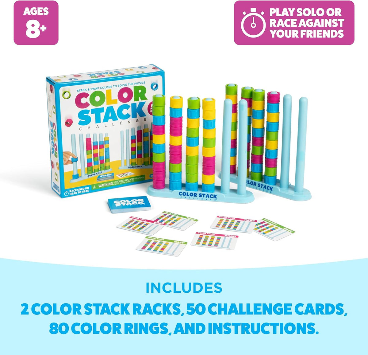 Color Stack Challenge Matching Puzzle Game