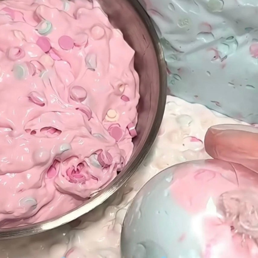 Pink & Sky Blue Handmade Stress Ball – product image 2
