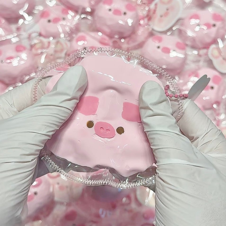 Handmade Pink Pig Taba Squishy Toy — 1pc / 2pcs – product image 4