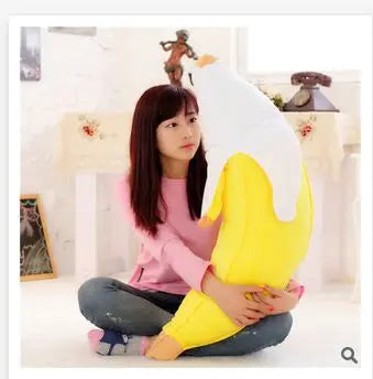 Creative Banana Plush Throw Pillow | Soft Fruit-Shaped Cushion — image 1