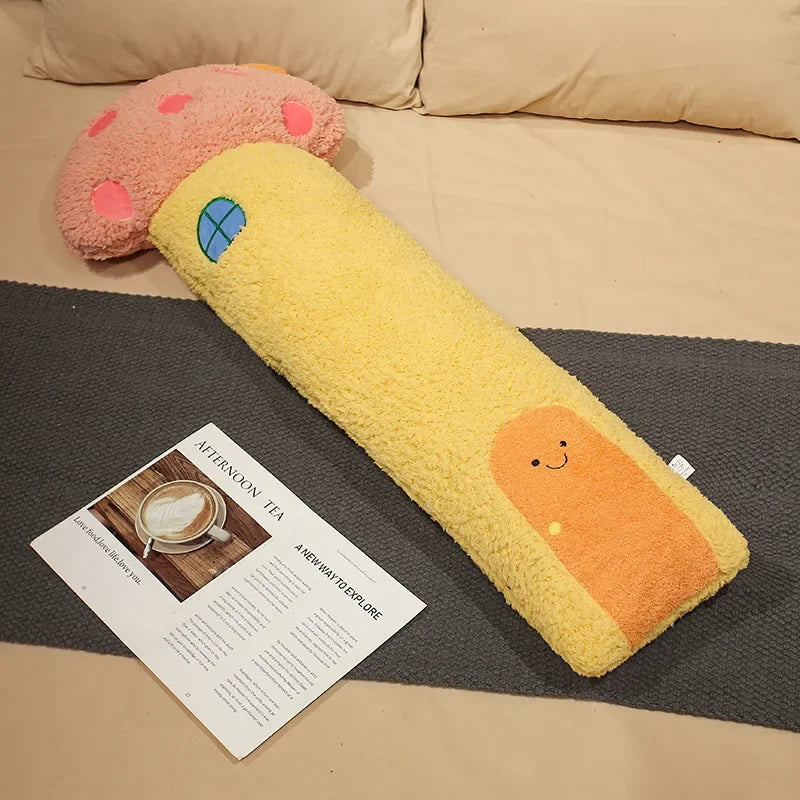 Mushroom House Plush Pillow - Soft Stuffed Cushion, 37-47" | 95-120 cm — image 7