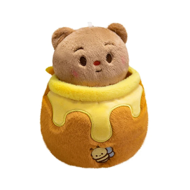 Honey Jar Bear Plush Doll | Stuffed Bear in Honey Pot, 7\ | 18 cm" — image 8