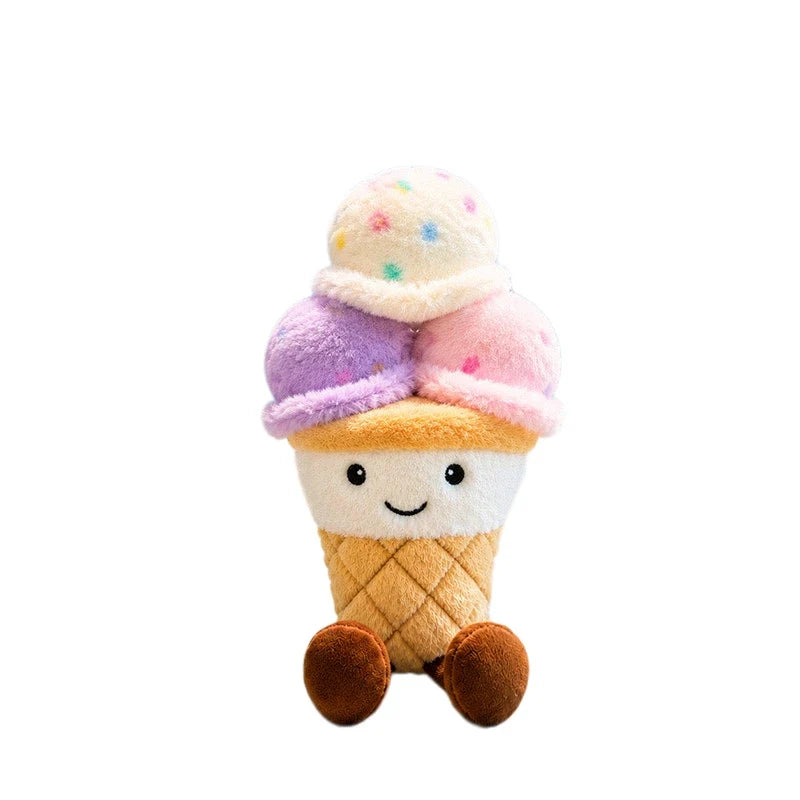 Ice Cream Scoop Plush Toy - Smiling Cone with Legs, 4-12" | 11-30 cm — image 11