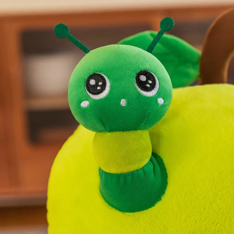 Caterpillar Apple Plush Toy - Soft Fruit Pillow, 8-16" | 20-40 cm — image 5