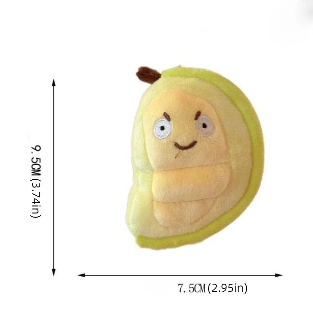 Plushie Cartoon Fruit Durian Keychain, 4" | 9.5 cm — image 6