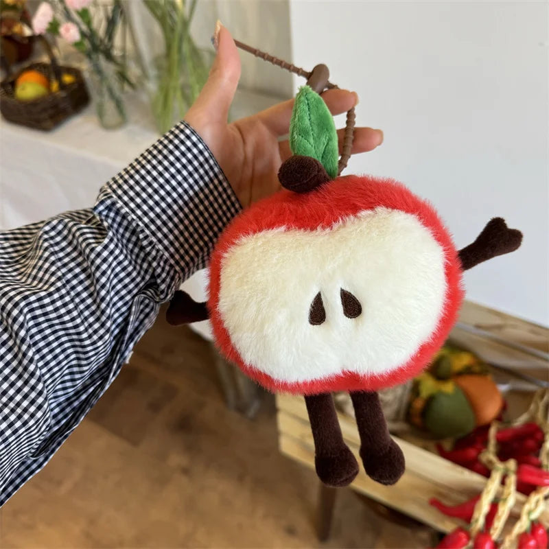 Fruit Plush Keychains | Watermelon, Avocado & Apple Charms, 5" | 13 cm — image 6