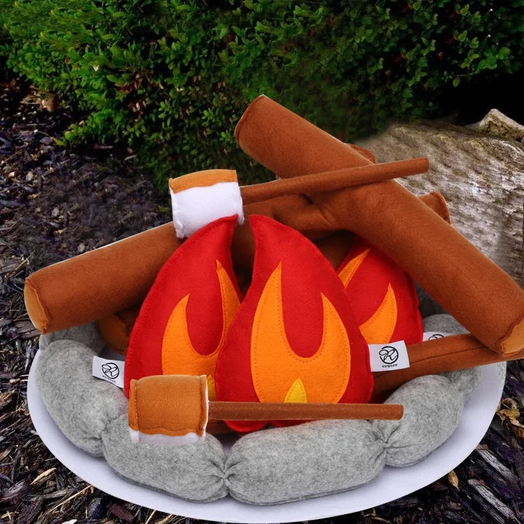 Plushie S'mores Campfire Play Set, 16" | 40 cm — image 6