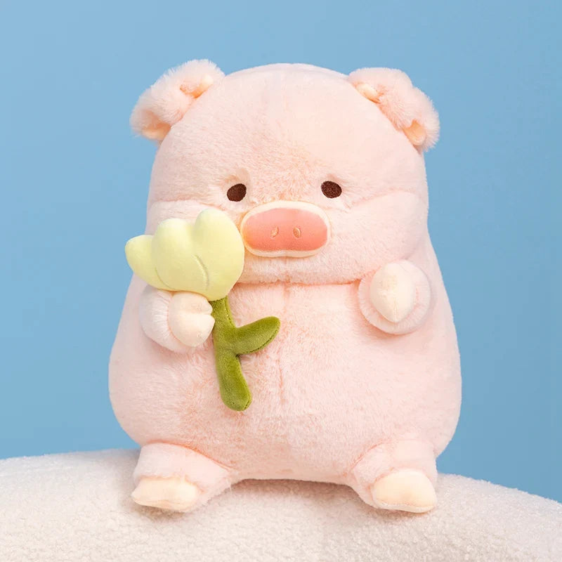 Flower-Holding Pig Plushie, Two Colors, 8-12" | 20-30 cm — image 11