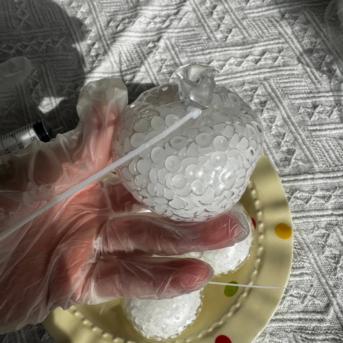 White Glutinous Rice Handmade Stress Balls – product image 4