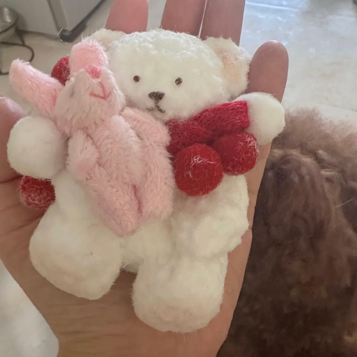 Handmade Teddy Bear Stress Relief Taba Squishy Toy - Christmas Series – product image 5