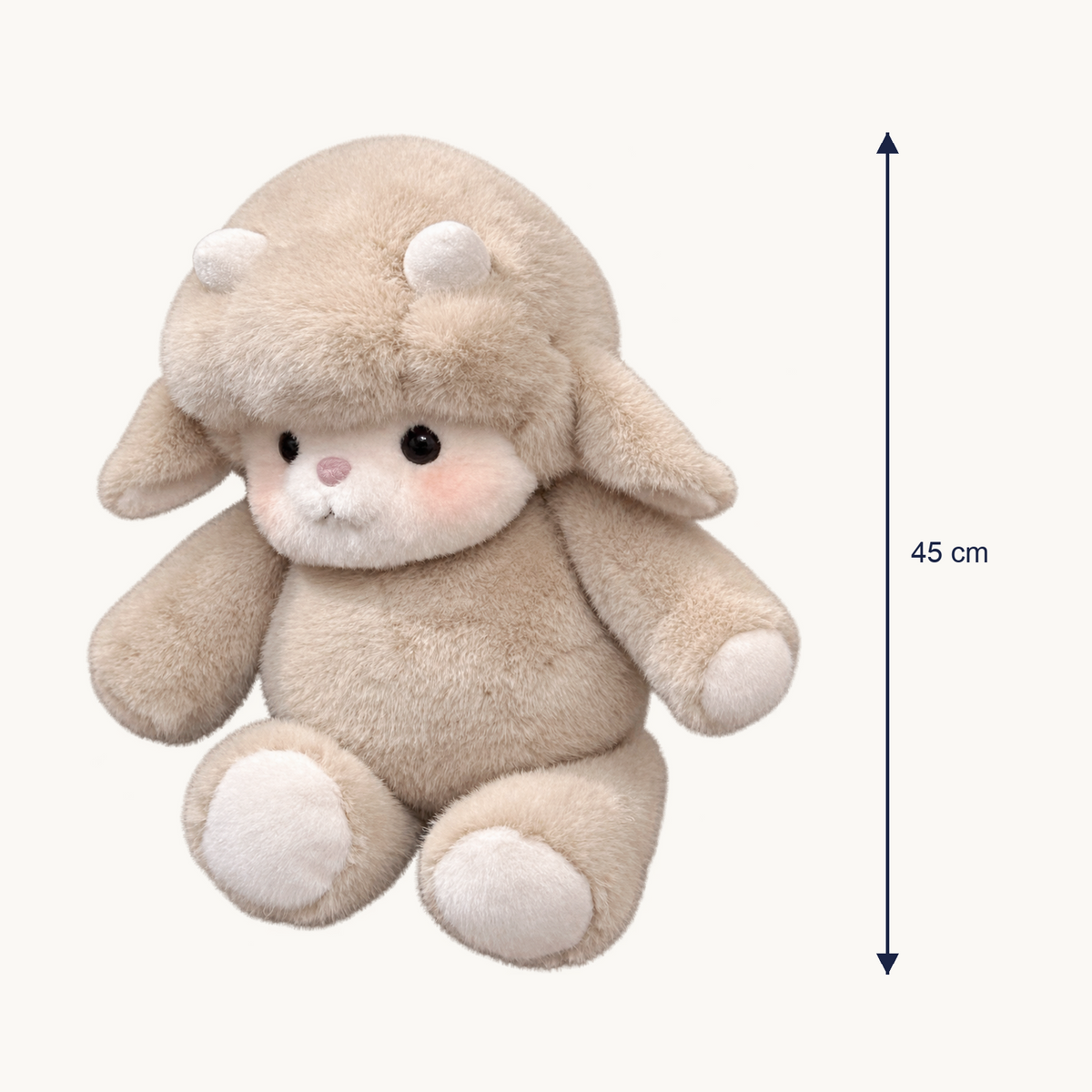 Mire Beige Lamb plush size: 45 cm