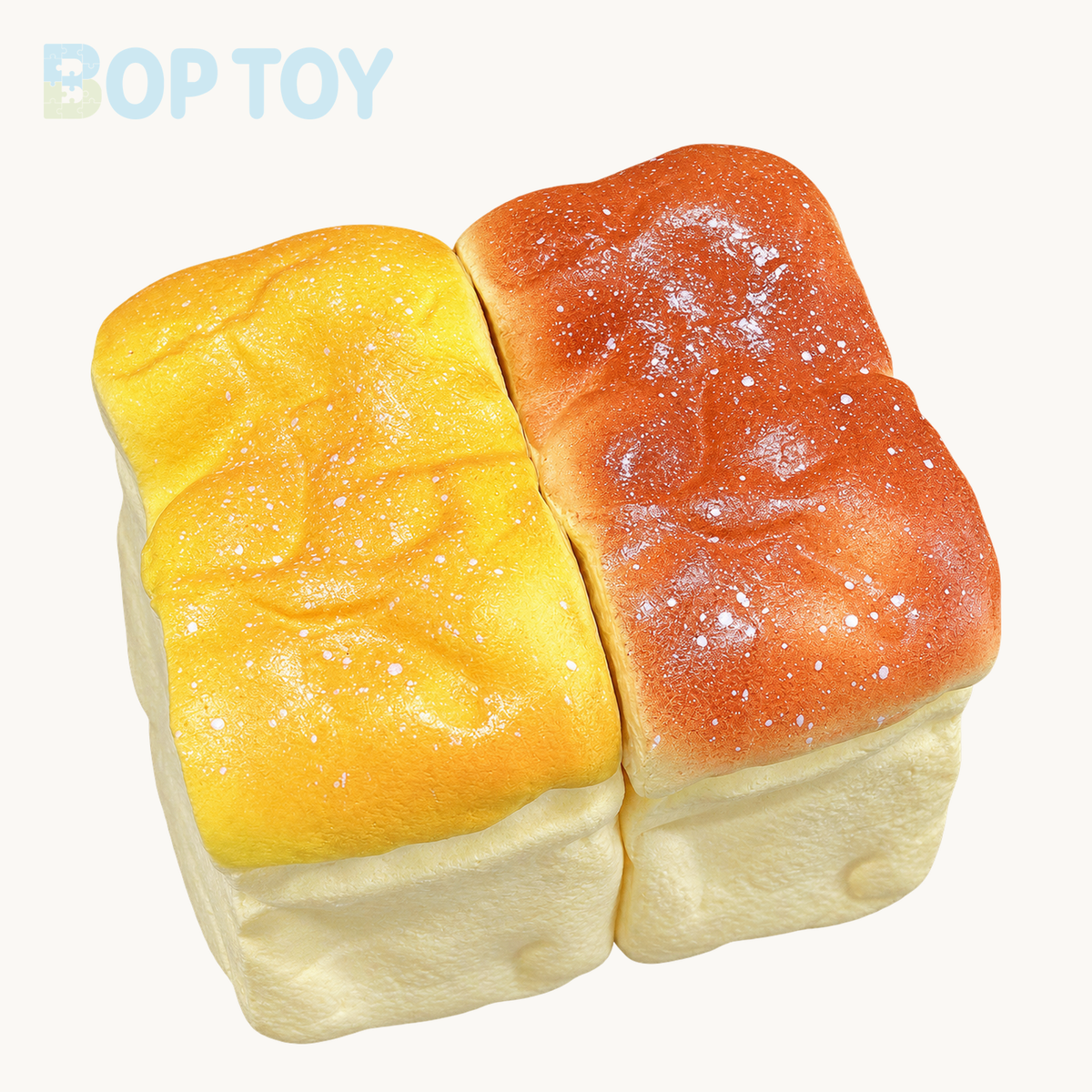 Custard Bread Slow Rising Squishy Stress Relief Decompression Toy – 2 Colors a Set – BOP TOY