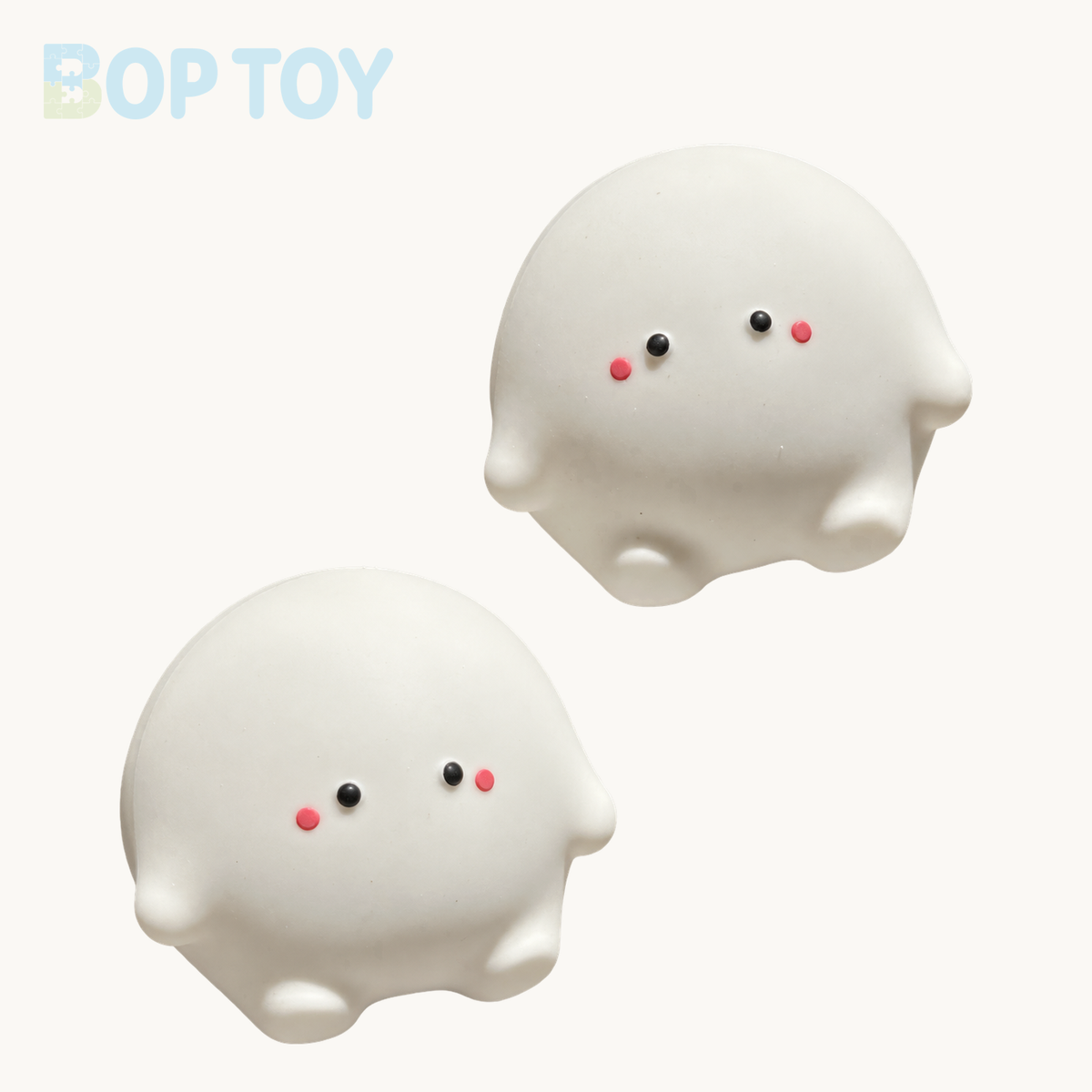 Slow Rising Squishy White Pet Stress Relief Decompression Toy – 2pcs – BOP TOY