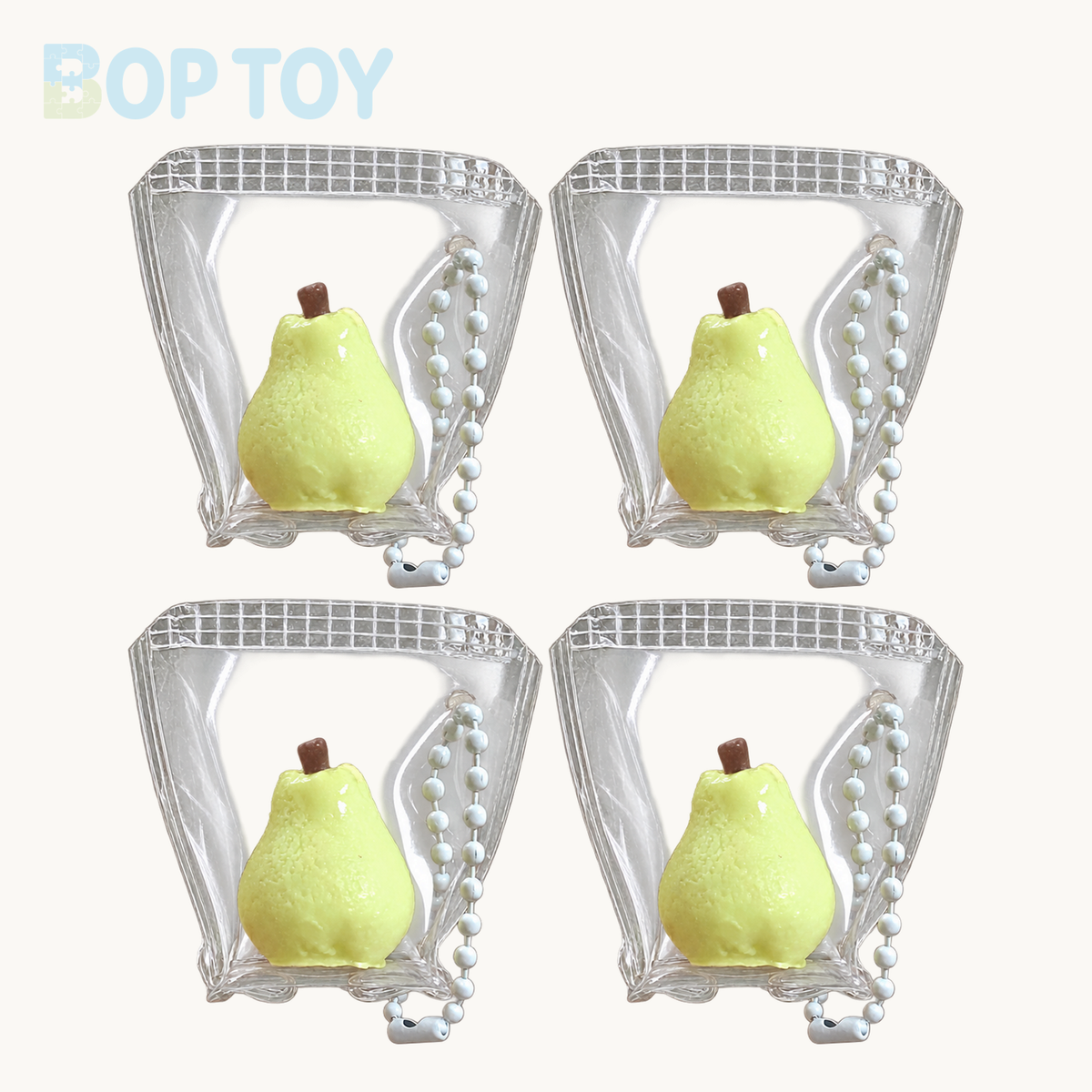 Mini Pear Taba Squishy Toy – 4pcs – BOP TOY