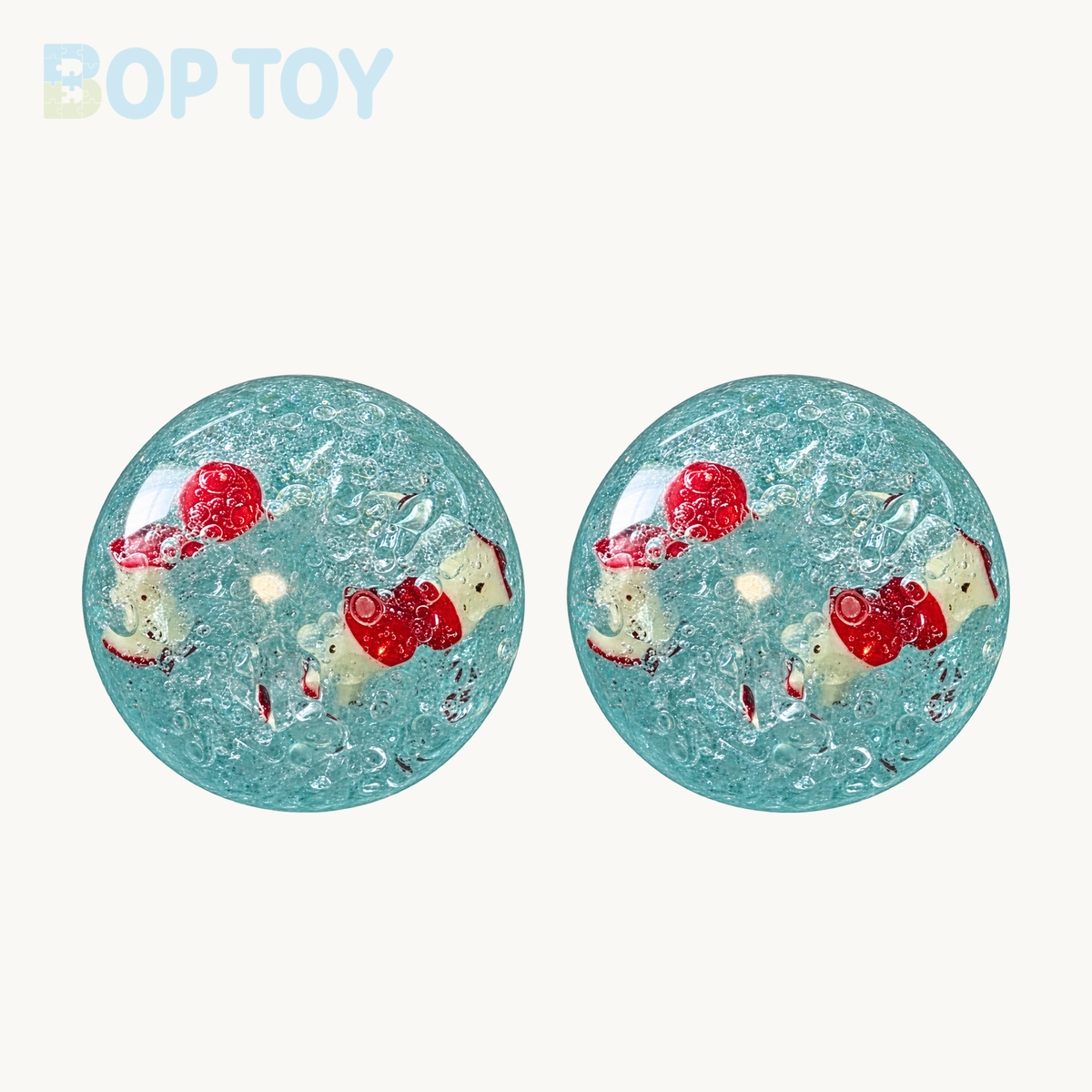 Apple Handmade Stress Ball – 2pcs – BOP TOY