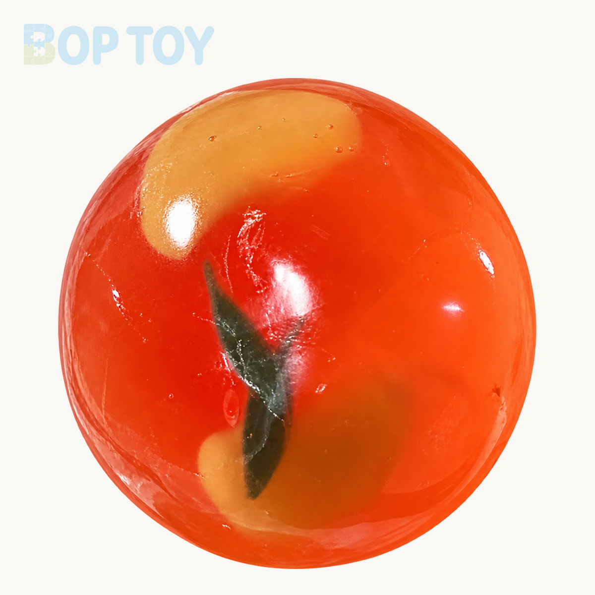Blueberry/Peach/Green Grape Coconut Oil Soap Base Stress Ball Squishy Stress Relief Decompression Toy – Orange – BOP TOY