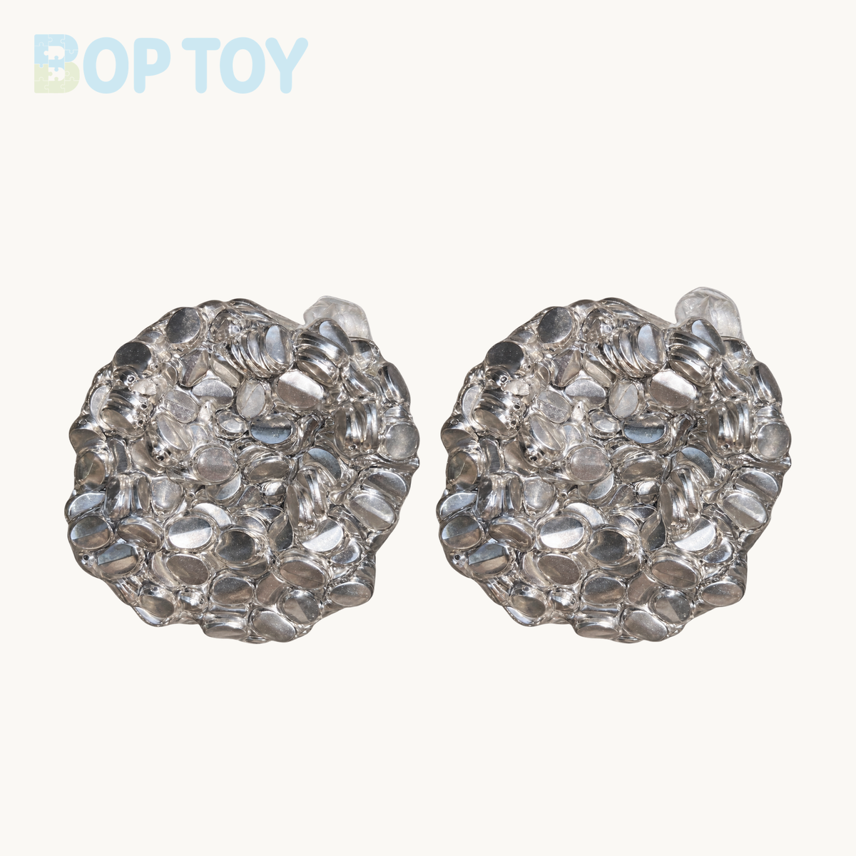 Silver Handmade Stress Balls – 2pcs – BOP TOY
