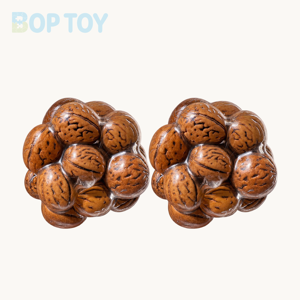 Walnut Handmade Stress Balls – 2pcs – BOP TOY