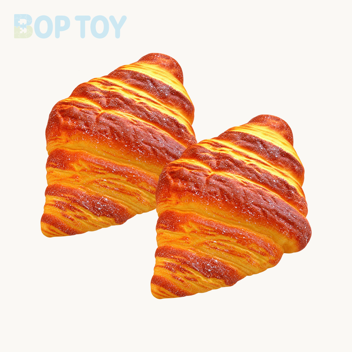 Slow Rising Squishy Croissant Stress Relief Decompression Toy — matching variant — BOP TOY