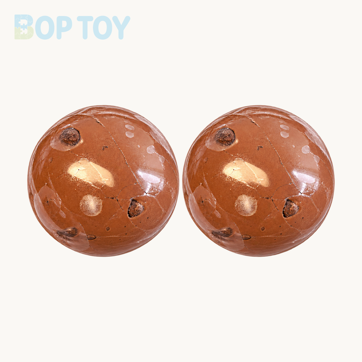 Crisp Satisfying Sound Chocolate Stress Ball Squishy Stress Relief Decompression Toy — 2pcs — BOP TOY