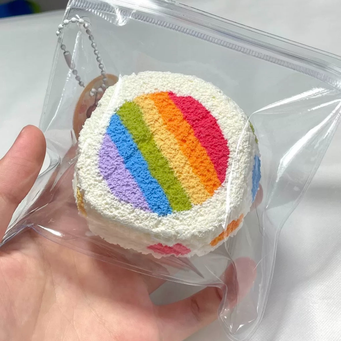 Handmade Rainbow Toast Taba Squishy Toy – product image 4