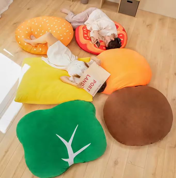 Deluxe Hamburger Plushie Set – Giant Plush Toy Food with Separate Ingredients — image 8