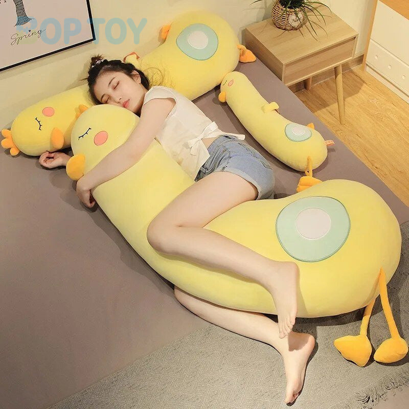 Plushie Giant Yellow Sleeping Duck Body Pillow, 2.3-3.9' | 70-120 cm — image 2