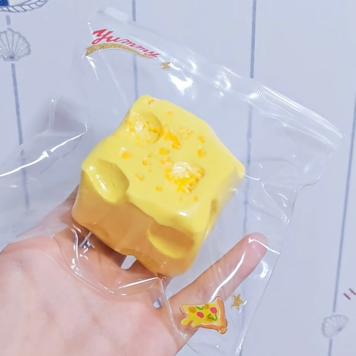 Handmade Silicone Cheese Stress Relief Squishy Toy – product image 3