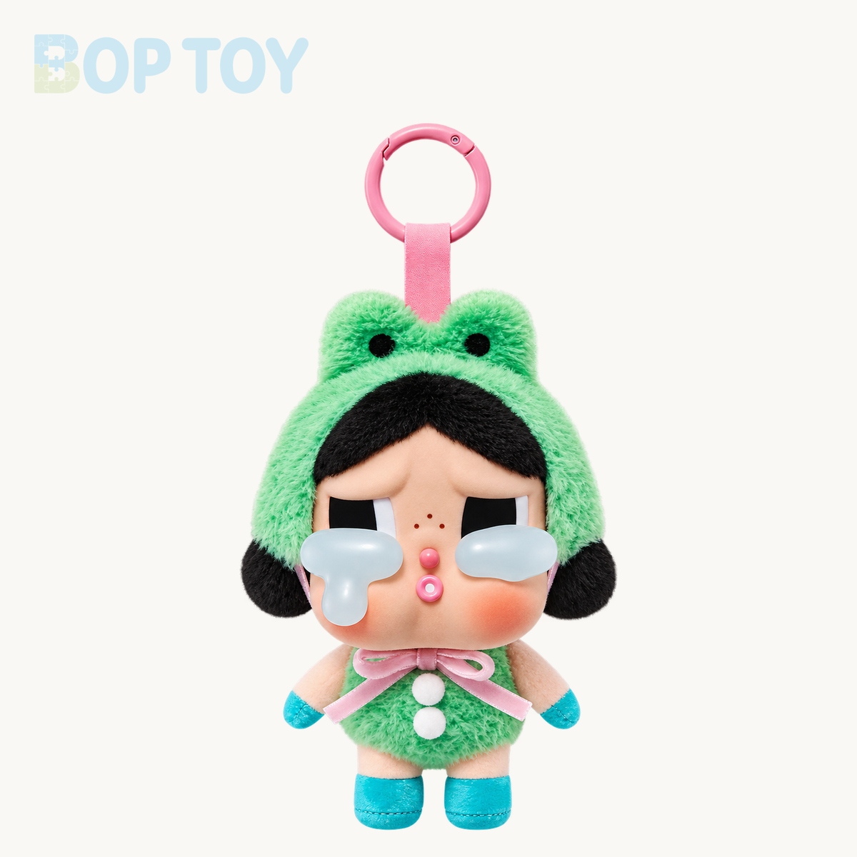 POP MART CRYBABY Crying Again Series Vinyl Face Plush Blind Box — What A Frog option