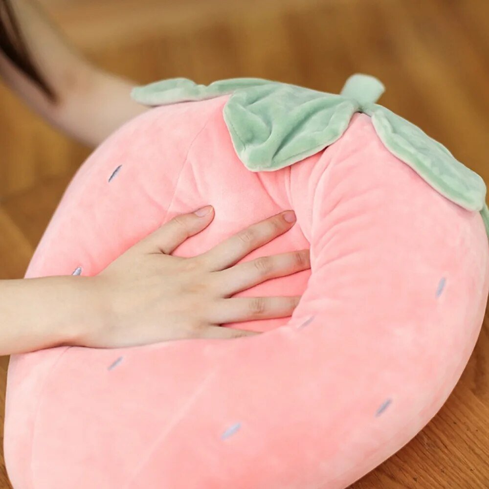 Gigantic Lifelike Strawberry Plushie, 24" | 60 cm — image 2