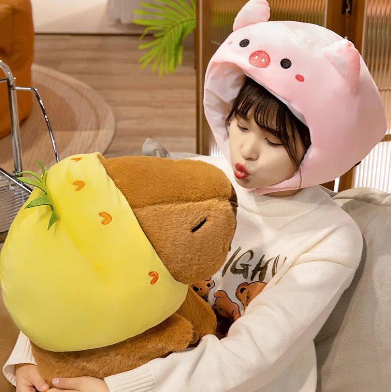 Chunky Kawaii Capybara Plush with Hat — image 10