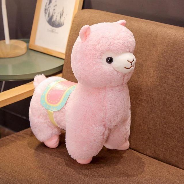 Kawaii Pink Purple White Fluffy Alpaca Plushie Collection — image 3