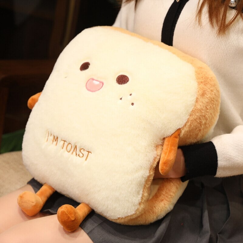 Fluffy Toastie Bread Hand Warmer Plushies — image 11