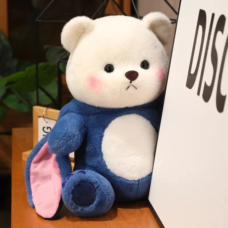 Fluffy White Bear Donkey Outfit Plushie — image 27