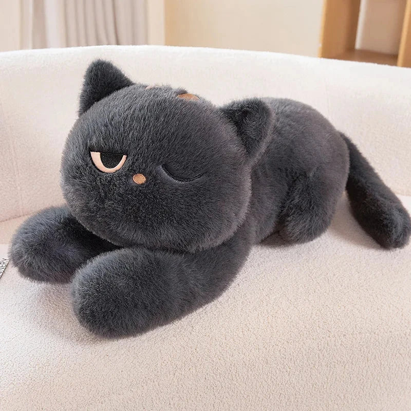 Giant Black Grey Cat Plushies — image 18