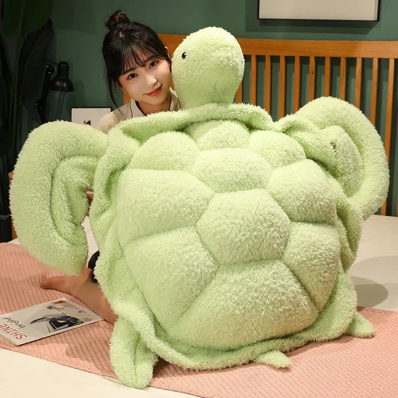 Giant Fluffy Cheerful Turtle Plushie — image 11