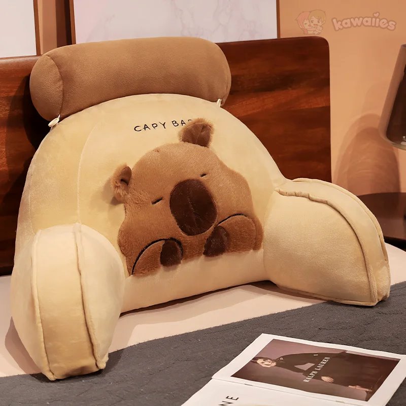 Huge Capybara Cushion Plush Backrest Seat — image 15