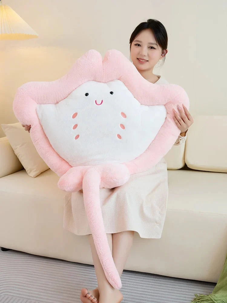 Kawaii Pastel Fluffy Stingray Plushies — image 15