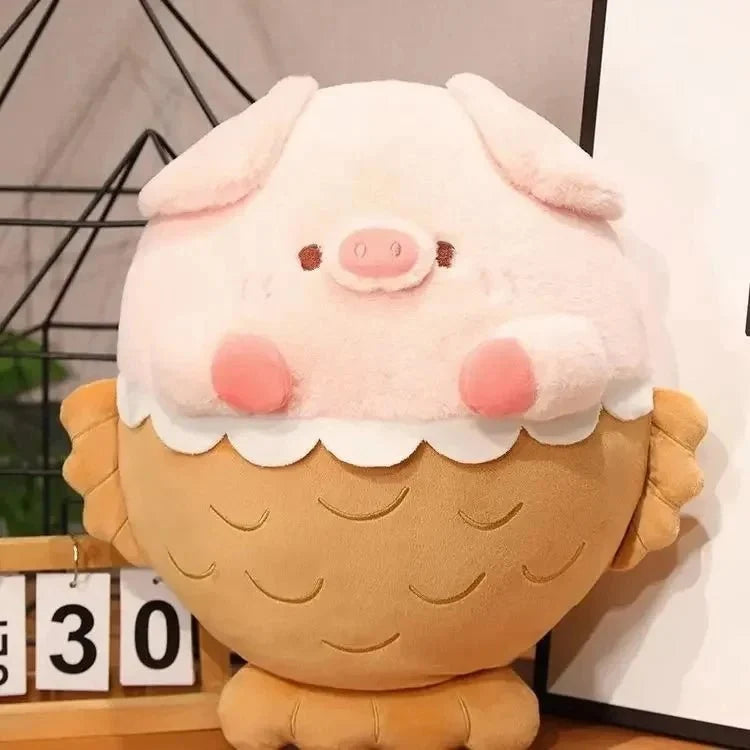 Pig Stuffed Animal in Taiyaki Dessert, 14-22 | 35-55 cm — image 1