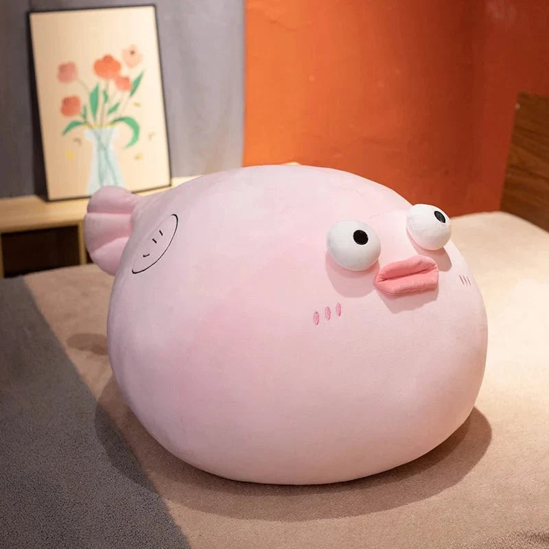 Plump Jumbo Puffer Fish Plushie, 12-35" | 30-90 cm — image 5