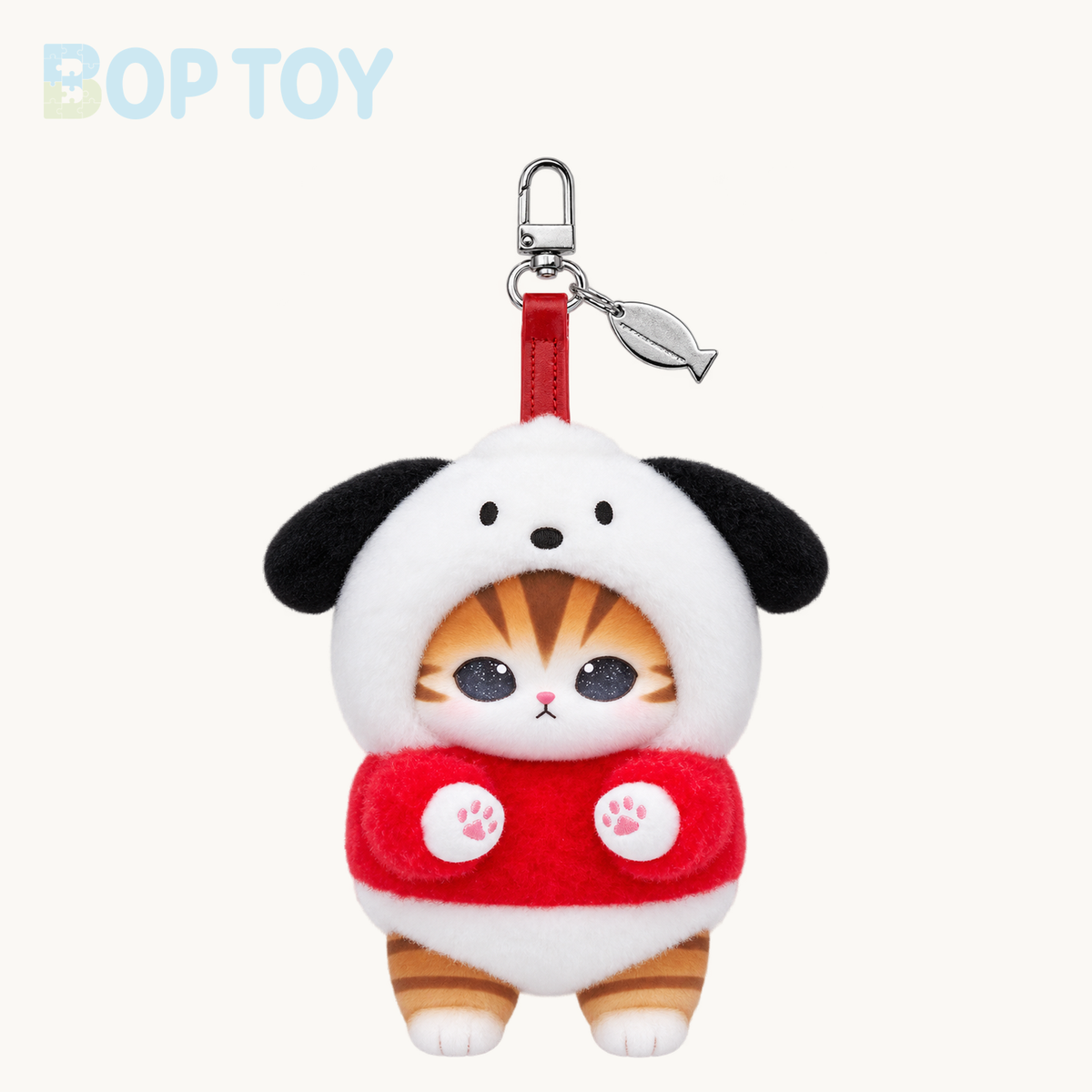 Mofusand X Sanrio Kiramekko Fluffy Kittens Vinyl Keychain Blind Box — Pochacco option
