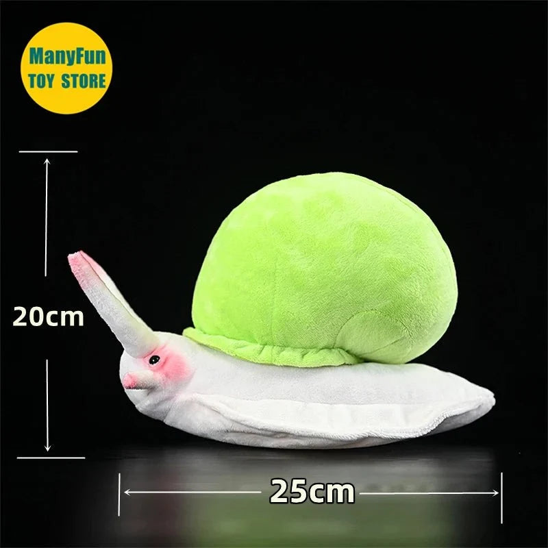 Realistic Green Land Snail Plushie, 10" | 25 cm — image 8