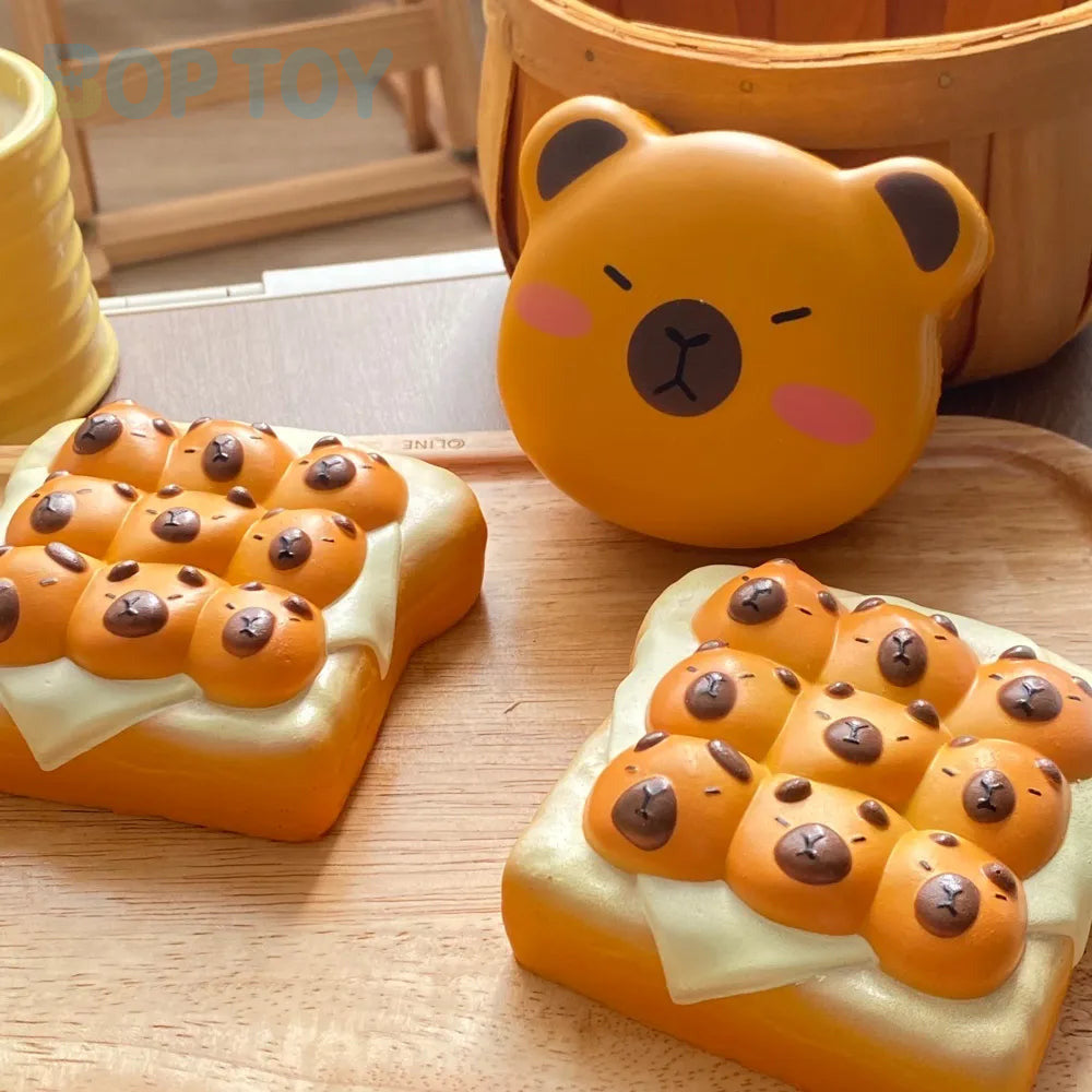 Slow Rising Squishy Capybara Stress Relief Decompression Toy lifestyle view
