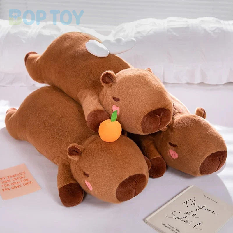 Long Kawaii Angel Capybara Plushies — image 2